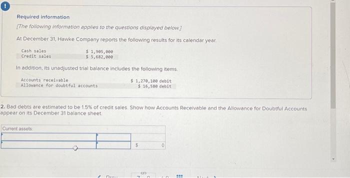 Solved 2. Bad debts are estimated to be 1.5% of credit | Chegg.com