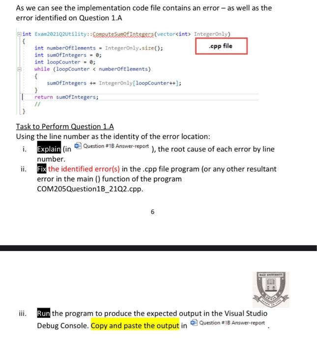Solved .cpp file As we can see the implementation code file | Chegg.com