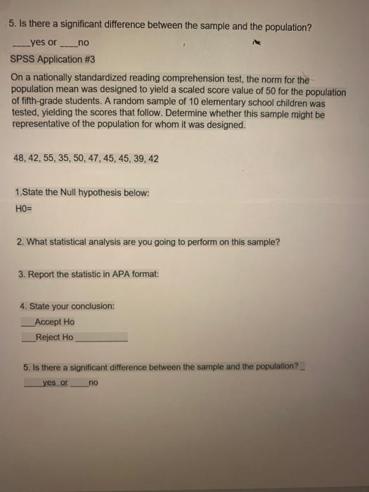 Solved 5. Is there a significant difference between the | Chegg.com