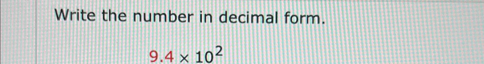 94 2 5 as a decimal number