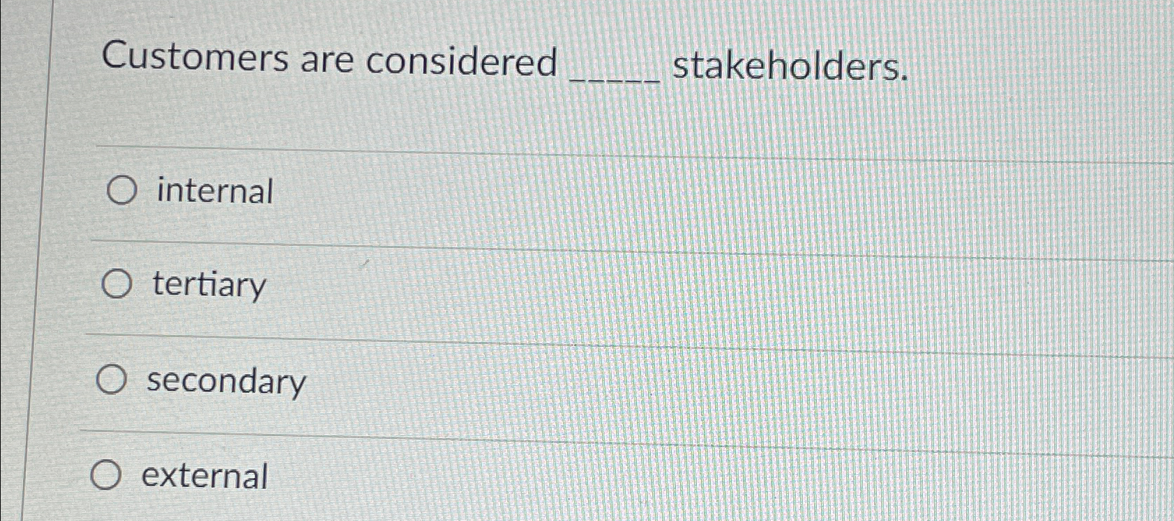 Solved Customers are considered