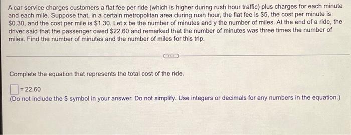 Car Service Charges