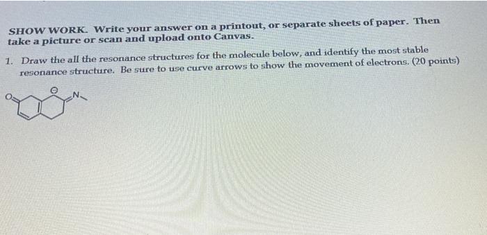 Solved SHOW WORK. Write your answer on a printout, or | Chegg.com