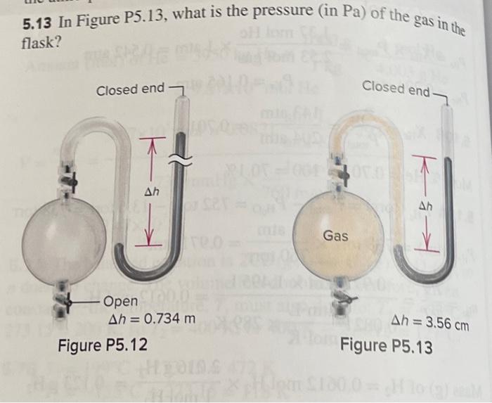 Solved 5.13 In Figure P5.13, what is the pressure (in Pa) of | Chegg.com