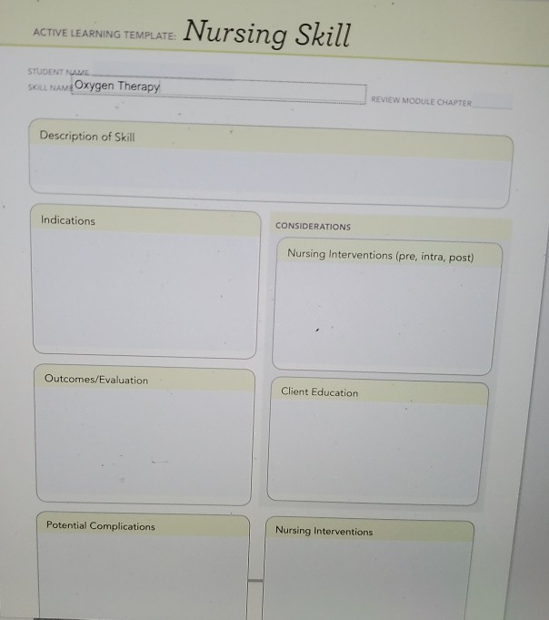 Med Oxygen Active Learning Template Active Learning Templates Images