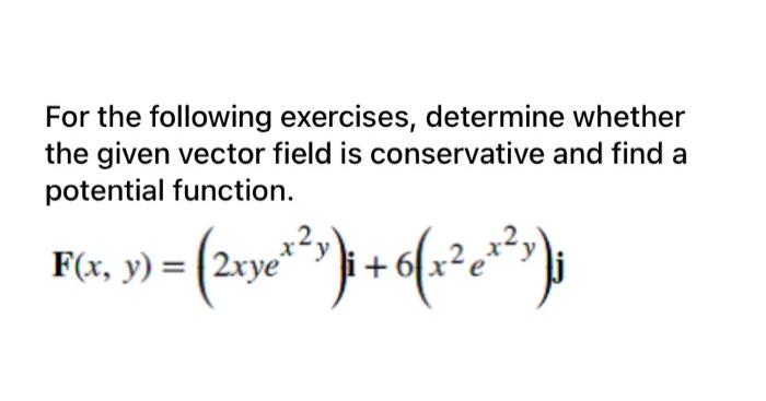 Solved For the following exercises, determine whether the | Chegg.com