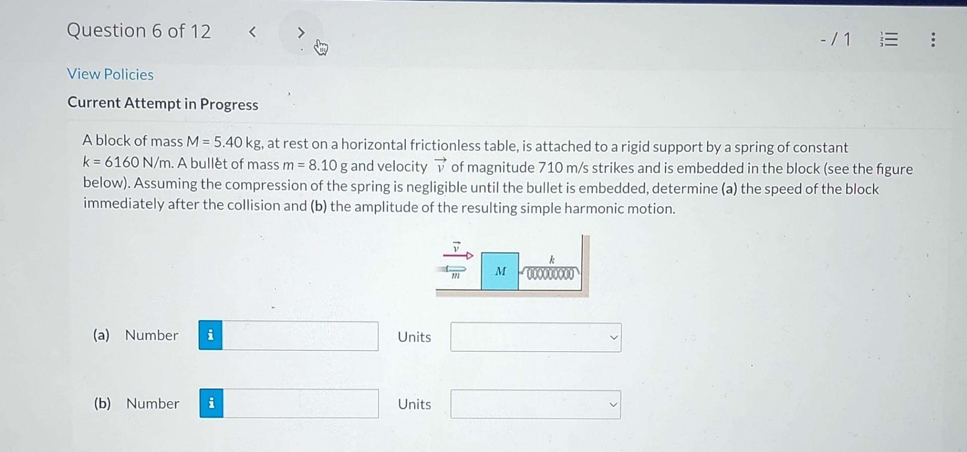 Solved A simple harmonic oscillator consists of a block of | Chegg.com