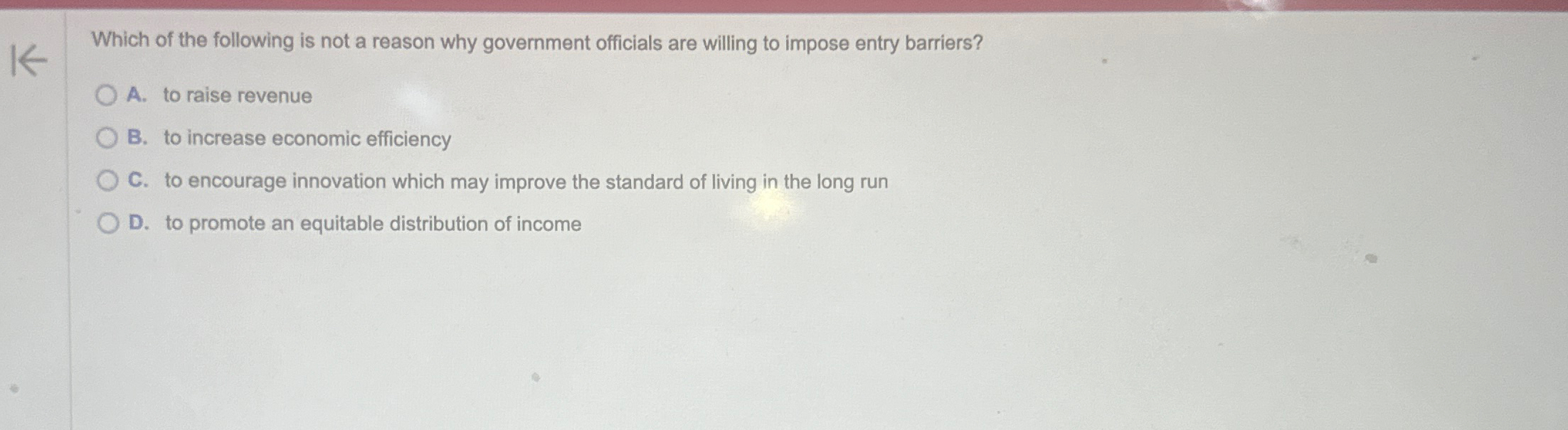 Solved Which of the following is not a reason why government | Chegg.com