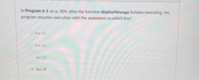 Solved In Program 6-1 on p. 304, after the function | Chegg.com