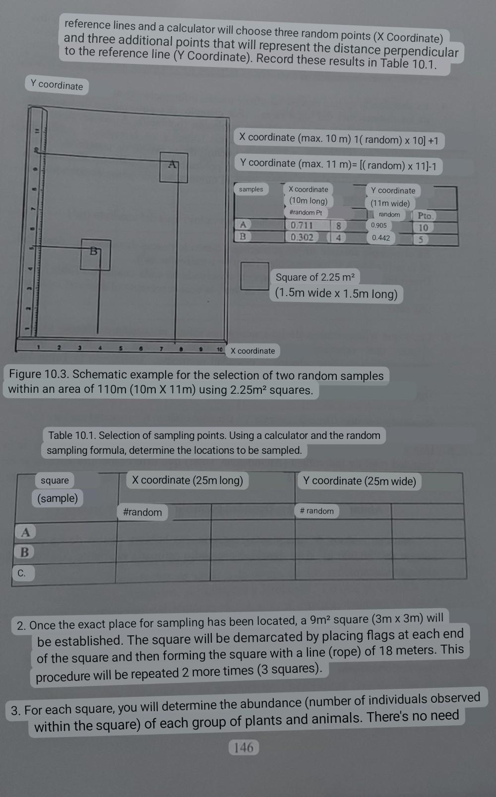 In This Exercise, Quadrats Will Be Used As A Method 