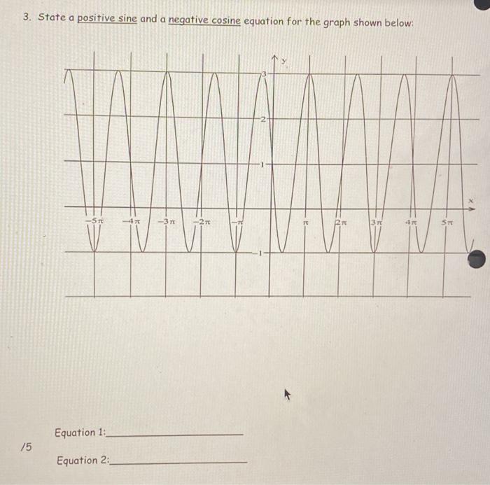 Solved 3. State a positive sine and a negative cosine | Chegg.com