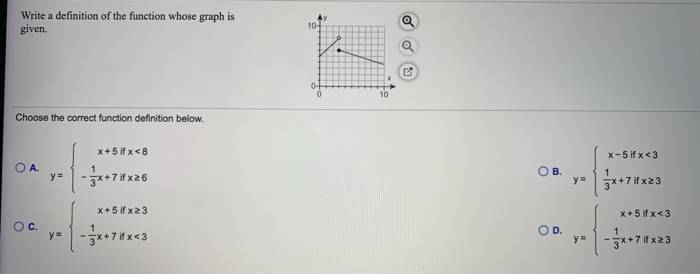 Solved Write a definition of the function whose graph is | Chegg.com
