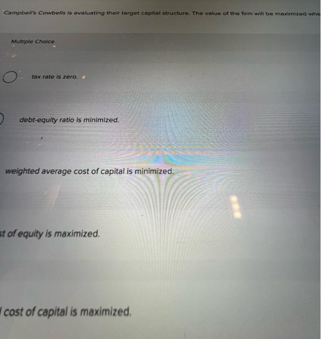 Solved Campbell's Cowbells is evaluating their target