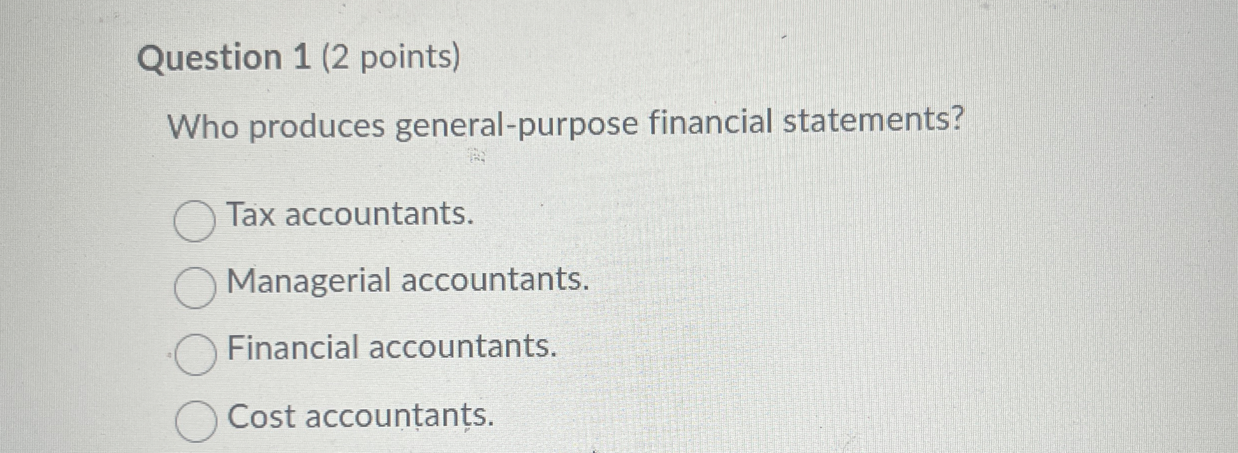Solved Question 1 (2 ﻿points)Who produces generalpurpose