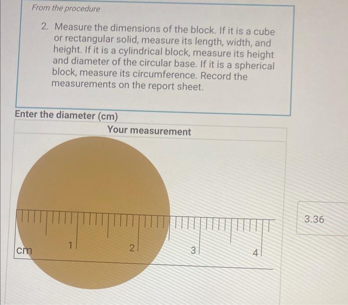 Solved 2. Using a metric ruler, measure the length (I) and | Chegg.com