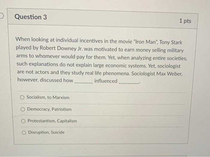 Solved Question 3 1 pts When looking at individual | Chegg.com