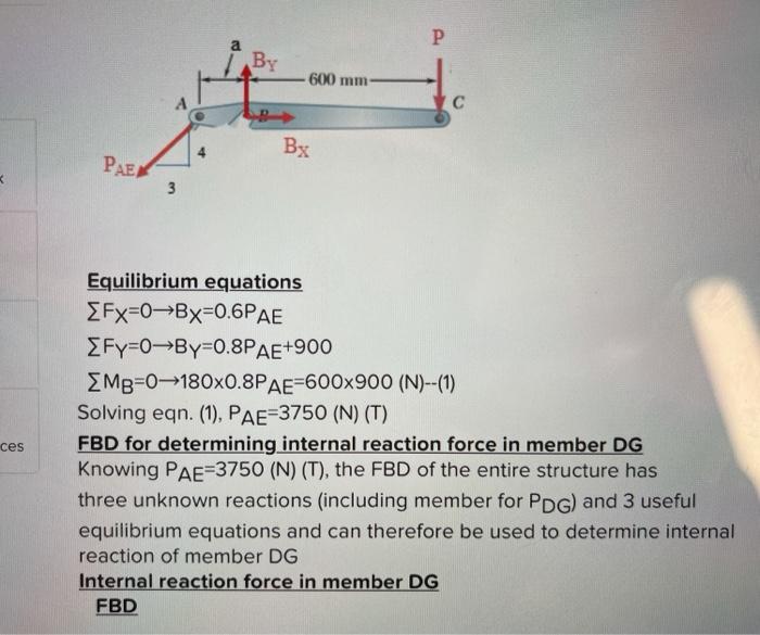 Solved Required information Two hydraulic cylinders, AE and