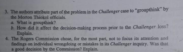 Solved 3. The authors attribute part of the problem in the | Chegg.com