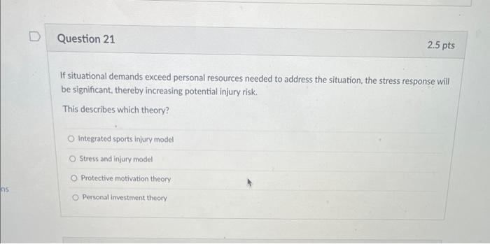 Solved If situational demands exceed personal resources | Chegg.com
