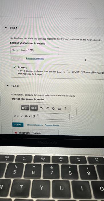 Solved Exercise 30.4 - Enhanced - with Feedback A solenoidal | Chegg.com