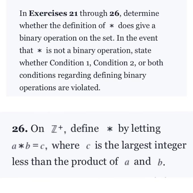 Solved In Exercises 21 through 26, determine whether the | Chegg.com