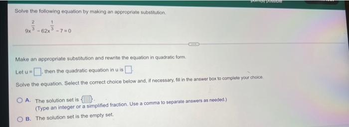 9x Porn - Solved PORN Solve the following equation by making an | Chegg.com