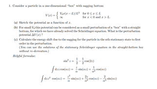 Solved I am struggling with quantum mechanics, perturbation | Chegg.com