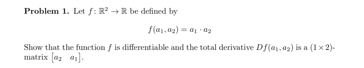 Solved Problem 1 ﻿let F R2→r ﻿be Defined