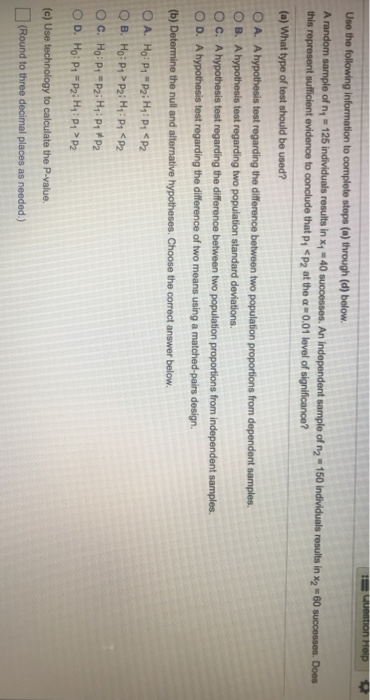 Solved question Help Use the following information to | Chegg.com