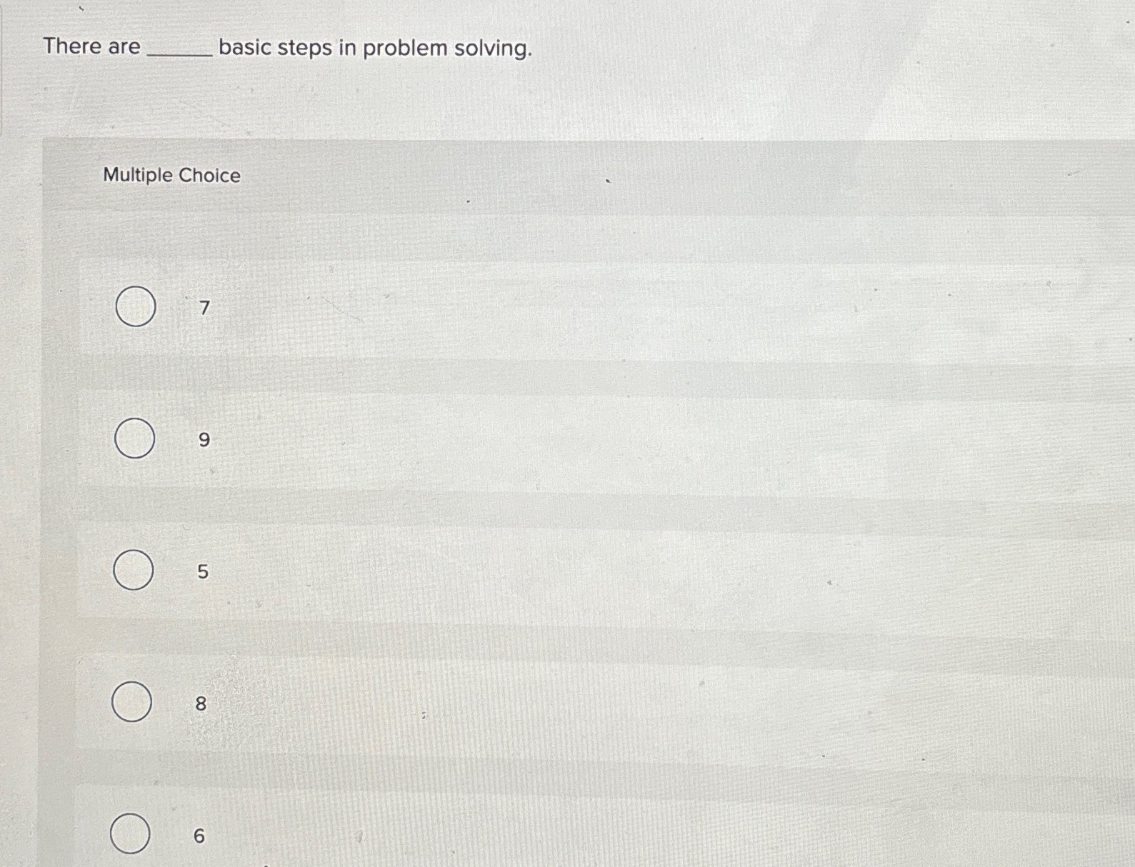 there are basic steps in problem solving quizlet