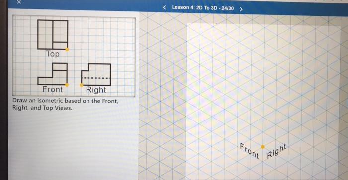 Solved Front Right Draw an | Chegg.com