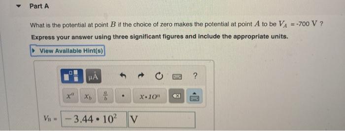 Solved Consider two points, A and B, which are located in a | Chegg.com