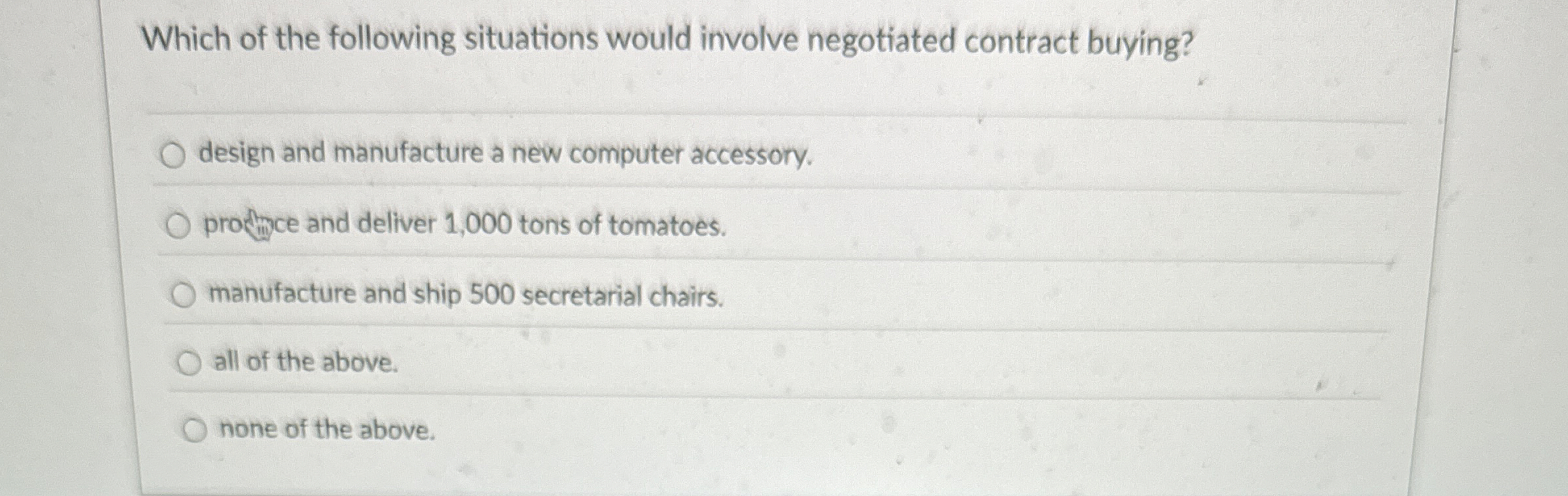 Solved Which of the following situations would involve | Chegg.com