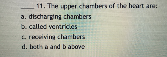 the upper (receiving) chambers of the heart make up the