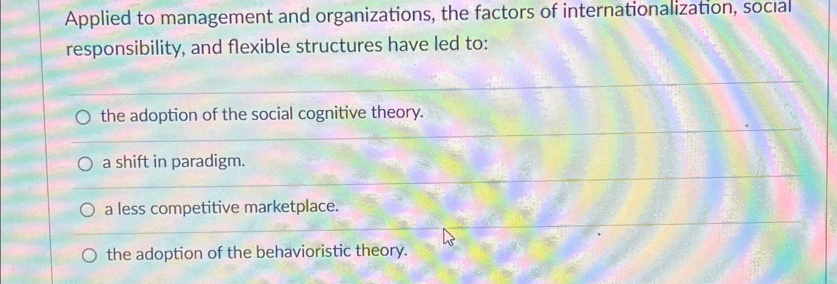 Social cognitive theory of organizational online management