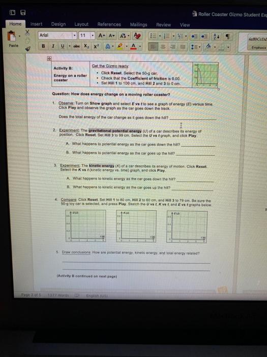 Solved Arial 11 A A be ste B T U be X X Name Date Chegg