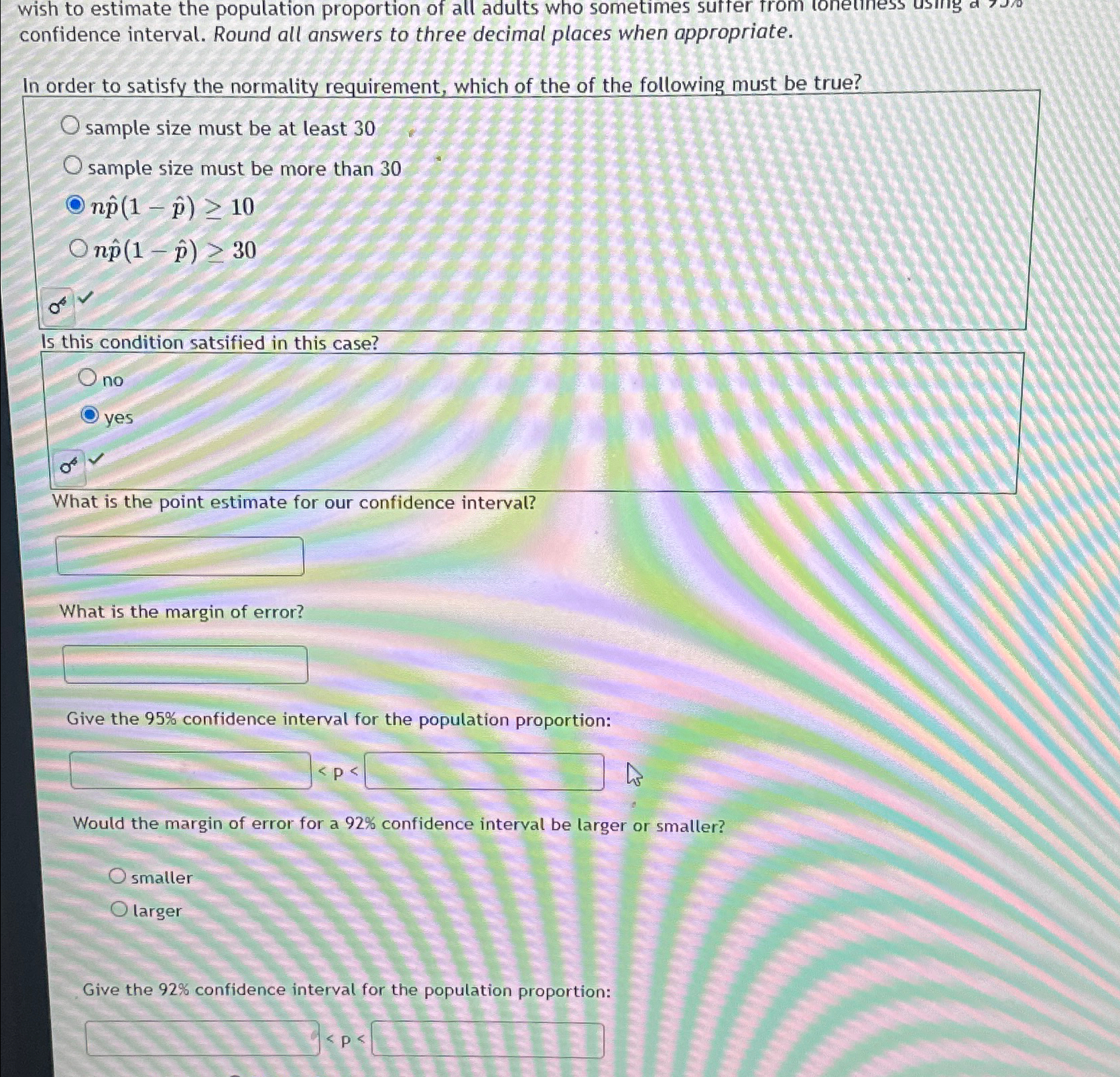 wish to estimate the population proportion of all | Chegg.com