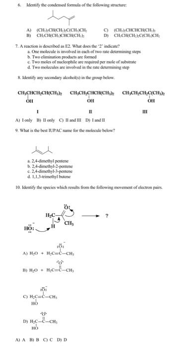 Solved 1. To Which Functional Group Does 2 -methyl-1-butene 