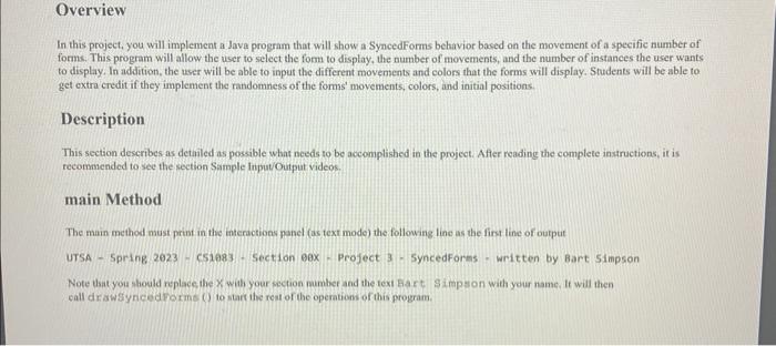 Solved In this project, you will implement a Java program | Chegg.com