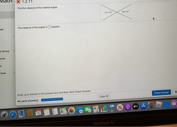 Solved X 1.2.11 Find the measure of the marked angles. The | Chegg.com