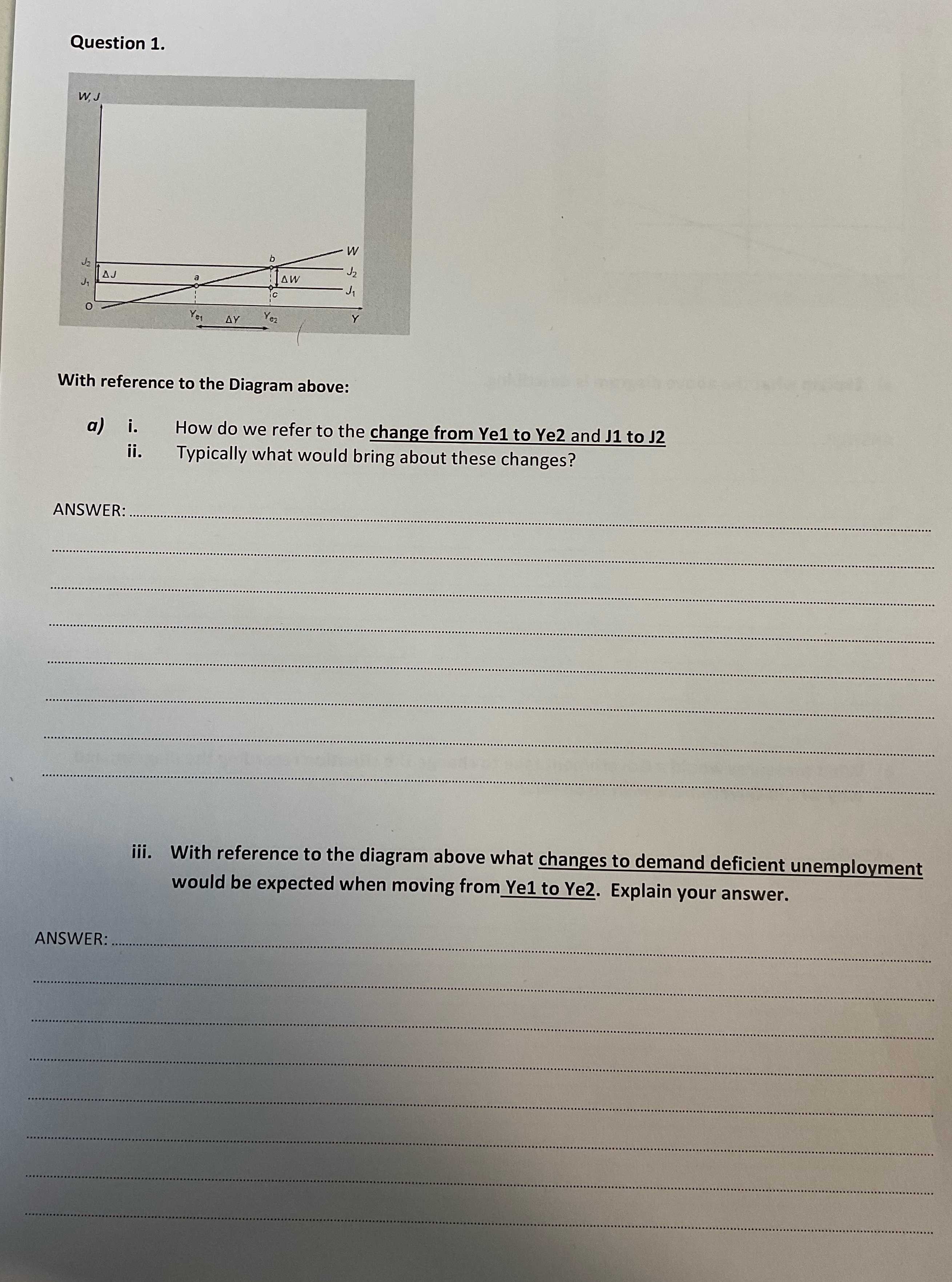 Solved Question 1.With reference to the Diagram above:a) ﻿i. | Chegg.com