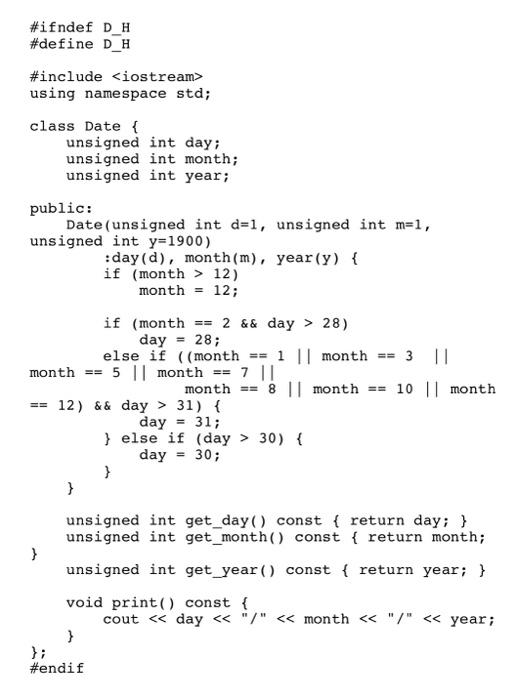 Solved Class Passenger Implement in passenger.h a class | Chegg.com