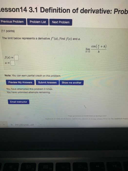 Solved Previous Problem Problem List Next Problem (12 | Chegg.com