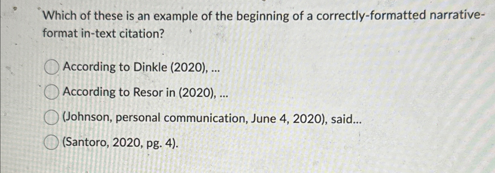 Which of these is an example of the beginning of a | Chegg.com