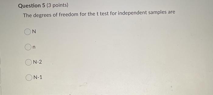 Solved Question 1 (3 points) The alternative hypothesis for | Chegg.com