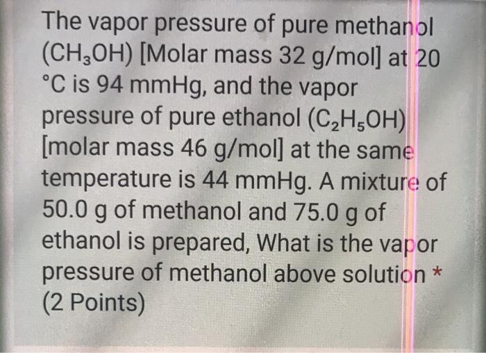 Ch3oh Molar Mass