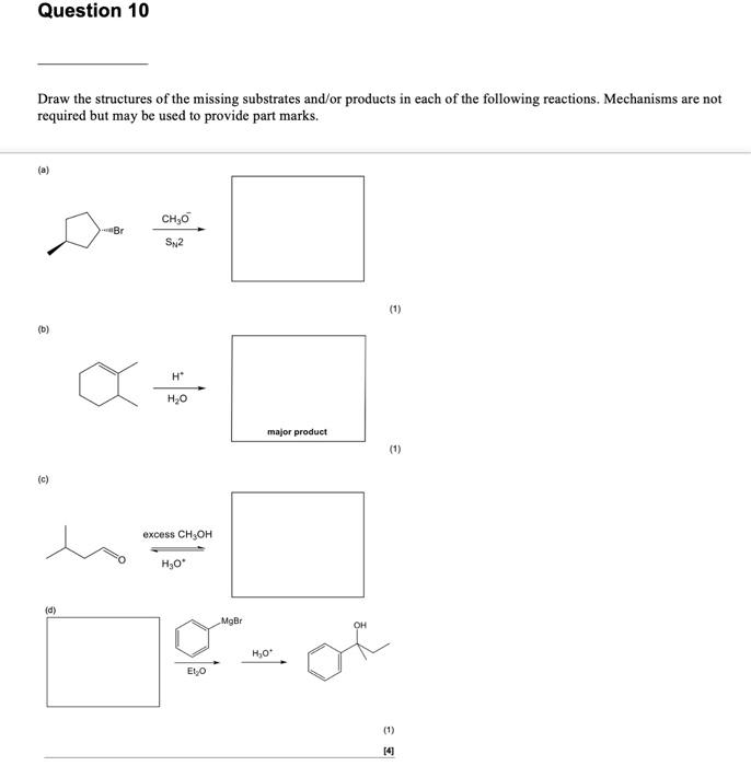 Solved Draw the structures of the missing substrates and/or | Chegg.com