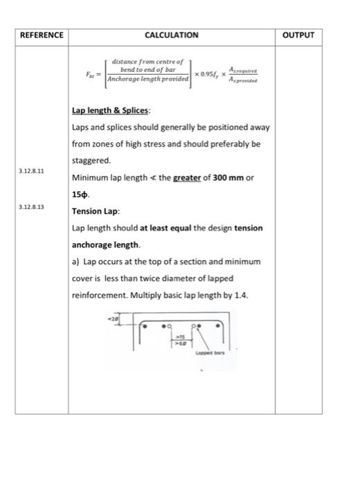 Solved OUTPUT DESIGN OF RECTANGULAR BEAMS REFERENCE | Chegg.com