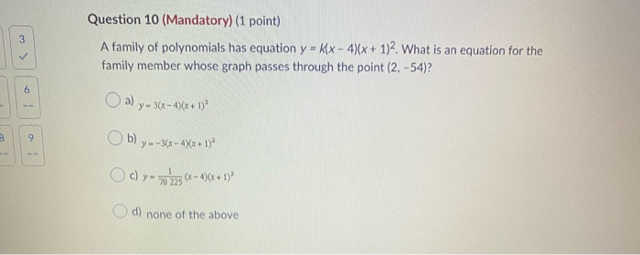 Solved Which of the following graphs represents an even | Chegg.com