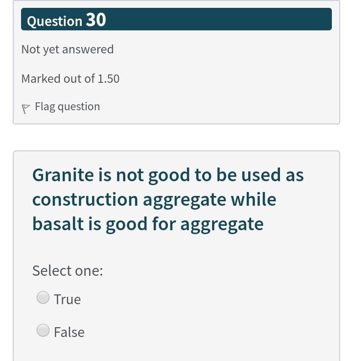 Solved Question 30 Not yet answered Marked out of 1.50 P | Chegg.com